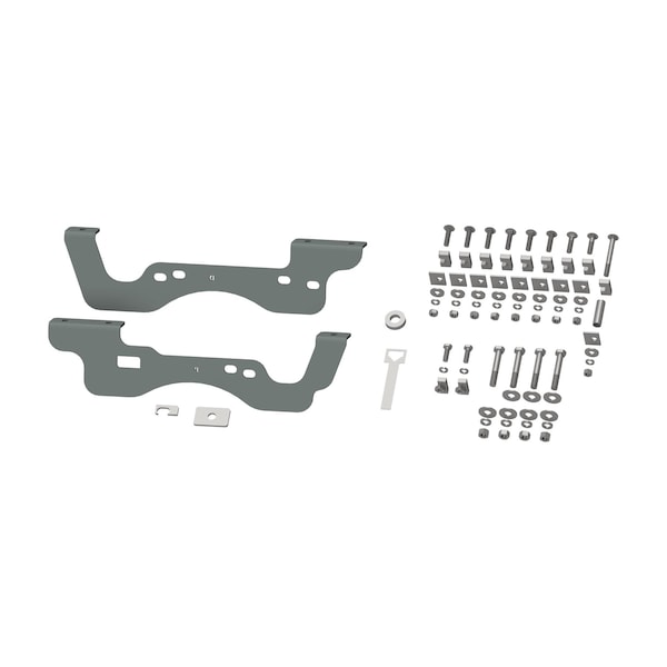 Custom Installation Brackets For Universal Mounting Rails For Some Ford Trucks